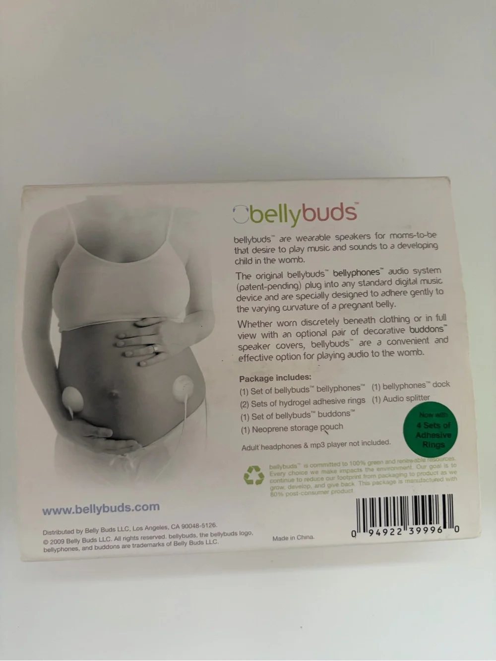 Bellybuds Bellyphones Pregnancy Baby Shower Gift Musical Prenatal Headphones
